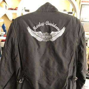 Authentic Harley Davidson Nylon Ladies Jacket BLK